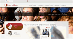 Desktop Screenshot of patronbase.com