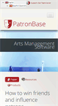 Mobile Screenshot of patronbase.com